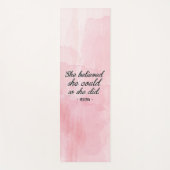 Ze geloofde dat ze het kon, dus ze had een persoon yogamat (Voorkant)