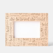 Ze geloofde dat ze het kon Moderne inspirerende af Gegraveerde Lijstjes (Voorkant)