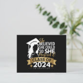 Ze geloofde dat ze het kon, zodat ze het 2024 onde briefkaart (Staand voorkant)