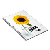 Ze geloofde dat ze het Spiral Journal (SUNFLOWER)  Notitieboek (Rechterzijde)