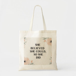 Ze geloofde dat ze inspirerend tas kon kopen
