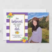 Ze geloofde dat ze kon afstuderen partij foto kaart (Voorkant)