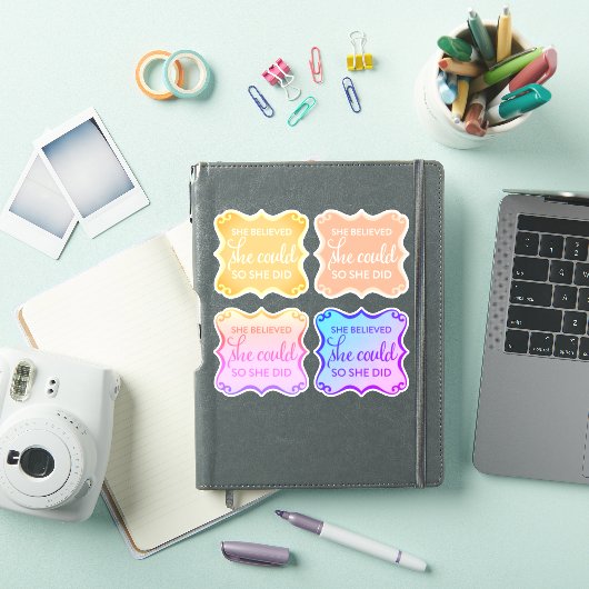 ze geloofde dat ze kon Stickers - verschillende kl (iPad Cover)