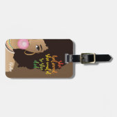 Ze geloofde dat ze kon, zwarte vrouw, tandvlees, b bagagelabel (Voorkant horizontaal)