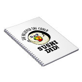 Ze Geloofde Dat Ze Sushi Kon Maken Leuke Voedselgr Notitieboek (Rechterzijde)