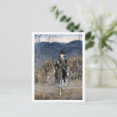 Ze ging langs, ging langs en ging verder. briefkaart (Staand voorkant)