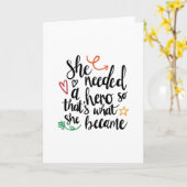 Ze had een held nodig kaart (Gele Bloem)