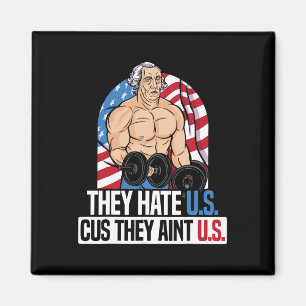 Ze haten ons omdat ze niet de Amerikaanse vlag 4t  Magneet