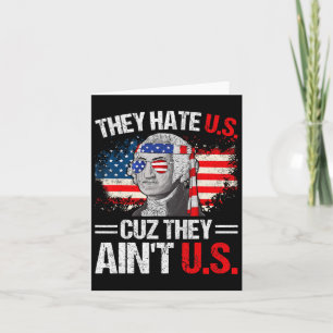Ze haten ons, want ze zijn niet Amerikaanse vlag 4 Kaart
