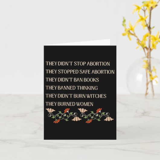 Ze hebben abortus niet gestopt, ze hebben veilige kaart (Gele Bloem)