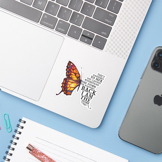 Ze hebben haar gegrift... dat je niet kan weerstaa sticker (Laptop met iPhone)