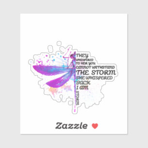 Ze hebben haar gegrift dat je niet tegen Storm kun Sticker