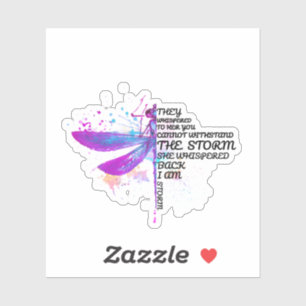 Ze hebben haar gegrift dat je niet tegen Storm kun Sticker