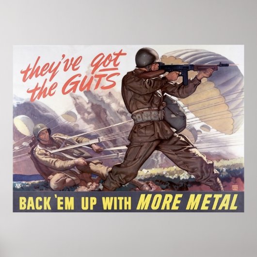 Ze hebben het lef: maak ze terug met meer metaal poster (Voorkant)