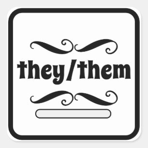 Ze hebben ze in fancy scroll lijst vierkante Stick Sticker