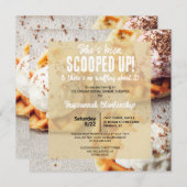 Ze heeft een ijsje op haar hart wafel kaart (Voorkant / Achterkant)