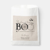 Ze Heeft Haar Boo Rustic Halloween Bruids Bruiloft Bedankzakje (Voorkant)