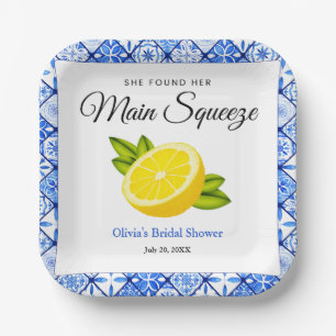 Ze Heeft Haar Hoofddruk Lemon Bruiloftsuitnodiging Papieren Bordje