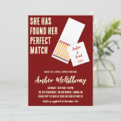 Ze heeft haar perfecte match Vrijgezellenfeest gev Kaart (Staand voorkant)
