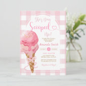 Ze heeft ijsje Gingham opgehaald Kaart (Staand voorkant)