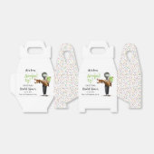 Ze heeft pistache-ijsbruid opgepakt bedankdoosjes (Uitgevouwen)