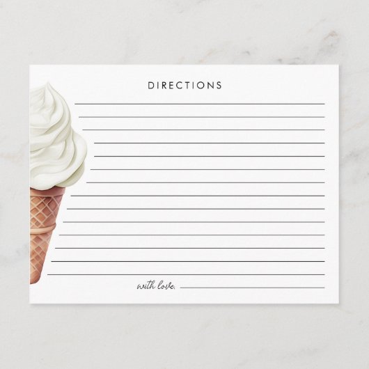 Ze heeft vanille bruids recept Kaart opgeraapt (Achterkant)