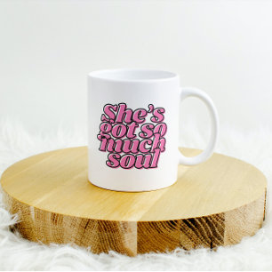 Ze heeft ziel motivatie koffie Mok