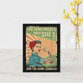 Ze herinnerde zich wie ze was en het spel verander kaart (Gele Bloem)