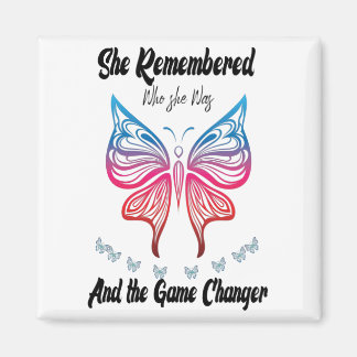 Ze herinnerde zich wie ze was en het spel verander magneet