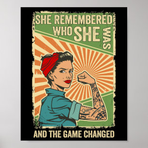 Ze herinnerde zich wie ze was en het spel verander poster