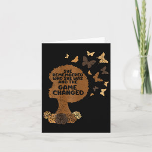 Ze herinnerde zich wie ze was zwarte geschiedenis kaart