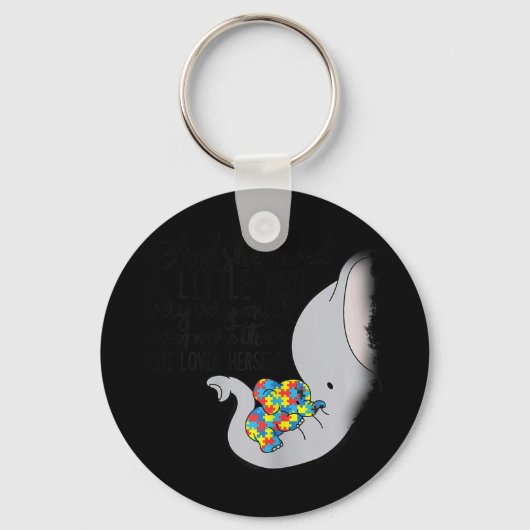 Ze hield erg veel van een kleine jongen. sleutelhanger (Voorkant)