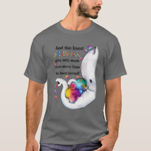 Ze hield van een kleine jongen, heel veel bewustzi t-shirt