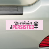Ze Hield Vol Bumpersticker (Op auto)