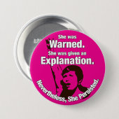 "Ze hield vol!" pop Ronde Button 7,6 Cm (Voorkant /achterkant)