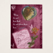 Ze houden niet van... Cadeaulabel Visitekaartjes (Achterkant)