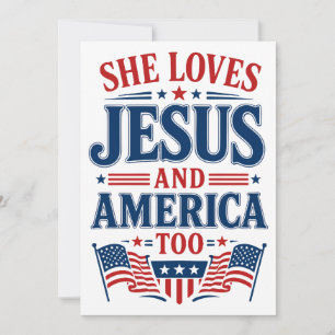 Ze houdt ook van Jezus en Amerika Kaart