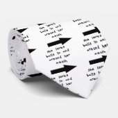 ZE HOUDT VAN BALLEN IN EN ROND HAAR MOUTH STROPDAS (Opgerold)