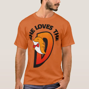 Ze houdt van d t-shirt