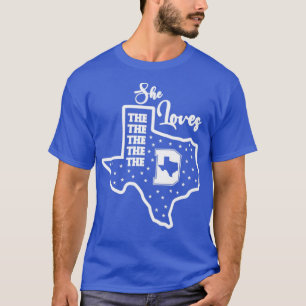 ZE HOUDT VAN DE D DALLAS-SHIRTEN VOOR MANNEN VROUW T-SHIRT