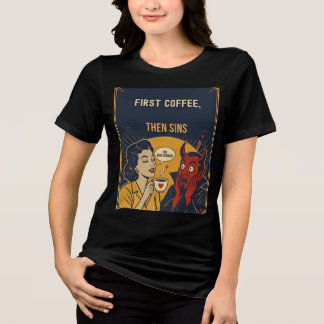Ze houdt van de duivel Tri-Blend shirt