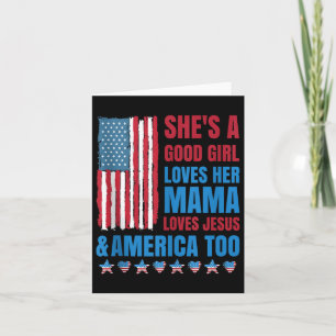 Ze houdt van haar moeder Jezus & Camp; Amerika Kaart