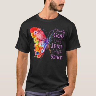 Ze houdt van Jezus en Amerika te 4e juli T-shirt
