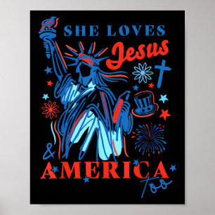 Ze houdt van Jezus en Onafhankelijkheidsdag van Am Poster