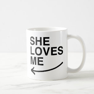 Ze houdt van me (links).png koffiemok