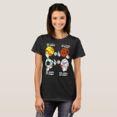 Ze houdt van me meer Softball Soccer Basketball Vo T-shirt (Voorkant volledig)