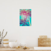 Ze houdt van Summer & Shines als het Sun Poster (Keuken)