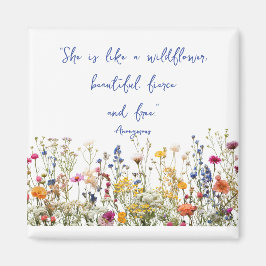 Ze is als een wilde bloem magneet