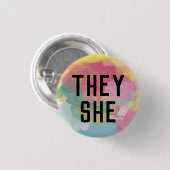 Ze is Button (Voorkant /achterkant)