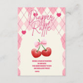 Ze is de Cherry op de top Diapper Raffle Informatiekaartje (Voorkant)